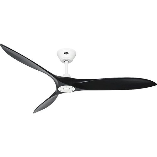 Deckenventilator ECO AIRSCREW, Rotorblatt-Ø 1520 mm, mattschwarz / mattweiß