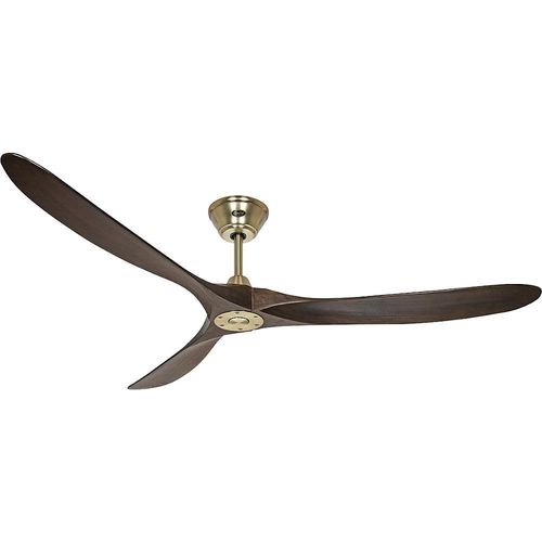 Deckenventilator ECO GENUINO, Rotorblatt-Ø 1800 mm, nuss / Messing