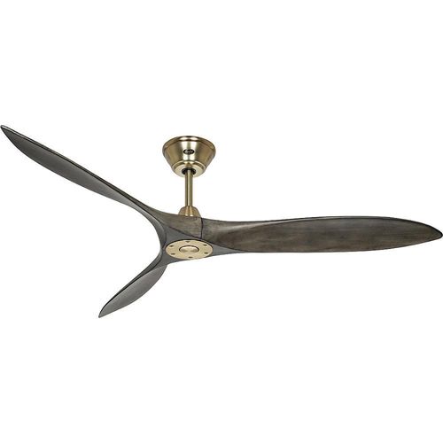 Deckenventilator ECO AIRSCREW, Rotorblatt-Ø 1520 mm, grau / Messing