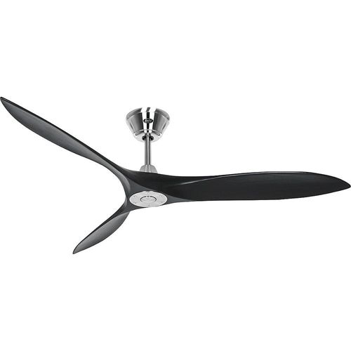 Deckenventilator ECO AIRSCREW, Rotorblatt-Ø 1520 mm, mattschwarz / Chrom