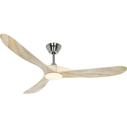Deckenventilator ECO GENUINO-L, Rotorblatt-Ø 1520 mm, natur / Chrom