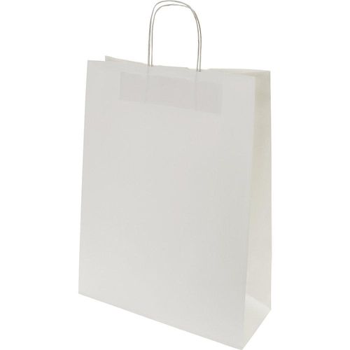 ratioform Papiertragetasche FRESH, weiß, LxBxH 425 x 320 x 130 mm, 100 g/m², VE 250 Stk, ab 10 VE