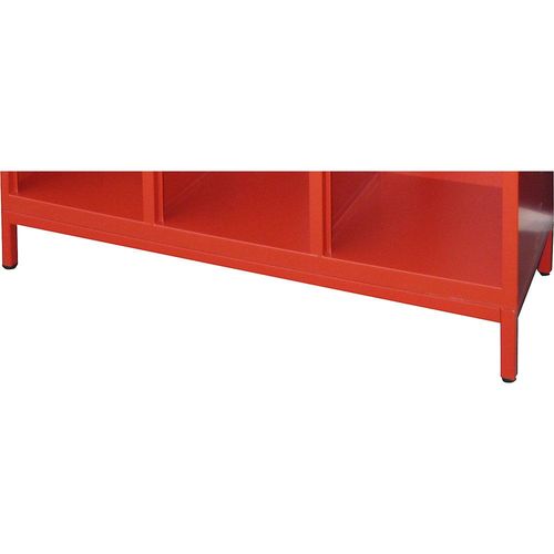 Untergestell für Feuerwehrschrank, HxB 100 x 1630 mm, Mehrpreis Pavoy