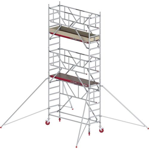 Altrex Fahrgerüst RS TOWER 41 schmal mit Safe-Quick®, Holzplattform, Länge 1,85 m, Arbeitshöhe 6,20 m