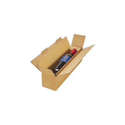 ratioform Weinflaschenkarton, braun, für 1 Flasche, ab 100 Stk