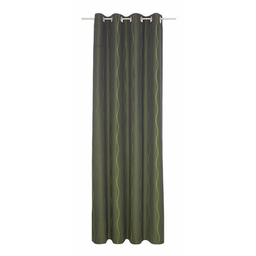 Vorhang WIRTH "Sepino" Gardinen Gr. 245 cm, Ösen, 132 cm, grün Ösen
