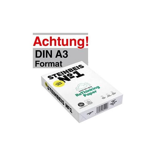 STEINBEIS Recyclingpapier No.1 DIN A3 80 g/qm 500 Blatt