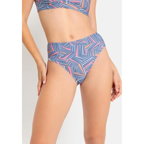 LSCN BY LASCANA Highwaist-Bikini-Hose 'Lisa' blau Gr. 34. Nachhaltig.