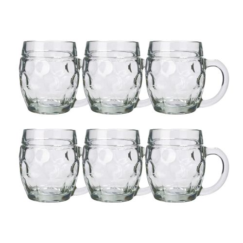 Bierglas, Bierkrug, Maßkrug, Bierseidel 6er Set Biergläser, Tübinger - 0,4 Liter