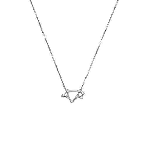 Shooting Star Necklace Silver - Sagittarius