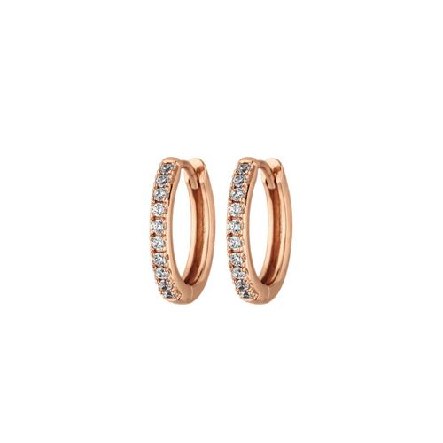 Allira Hoops 18K Rose Gold Plated