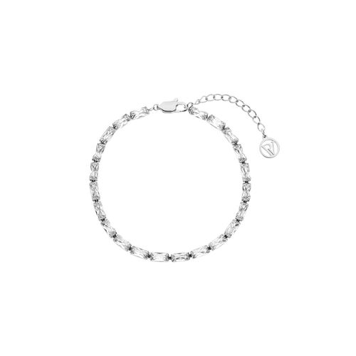 Baguette Tennis Bracelet Silver