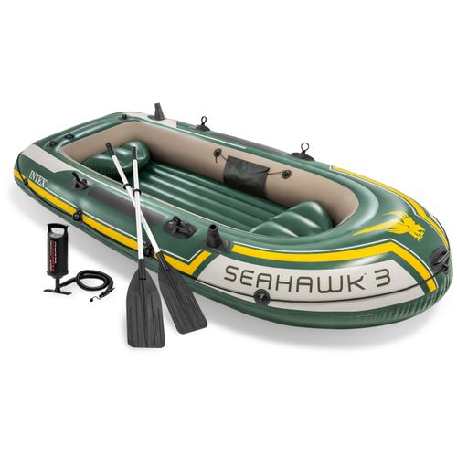 Schlauchboot INTEX "Seahawk 3" Kleinboote grün (grün, gelb) Wasserspielzeug