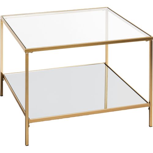 Beistelltisch HAKU Tische Gr. B/H: 60cm x 45cm, goldfarben (goldfarben, goldfarben)