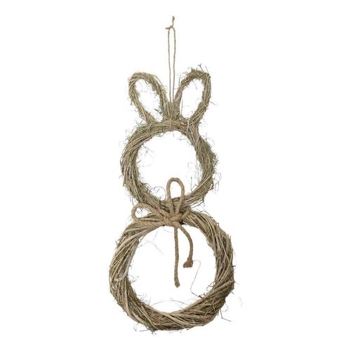Chic Antique Kaninchen geflochten Wanddeko, Höhe 64, Länge 29, Breite 7 cm