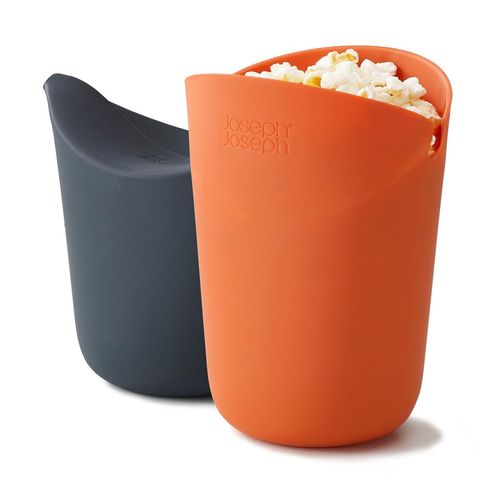 Joseph Joseph - M-Cuisine Popcorn-Maker (2er-Set), orange / grau