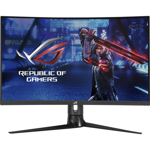 ASUS Gaming-Monitor "XG32VC", G (A-G), schwarz, B:71,3cm H:42,6cm T:11,8cm, Monitore