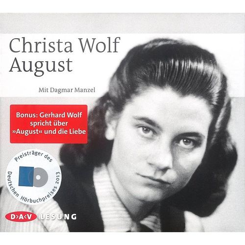 Christa Wolf - August,1 Audio-CD - Christa Wolf (Hörbuch)