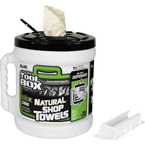 BigGrip® Wischtuch-Spender, VE 2 Spender, inkl. 2 GreenX® Wischtuchrollen, PE, HxØ 265 x 270 mm, ab 5 VE kaiserkraft