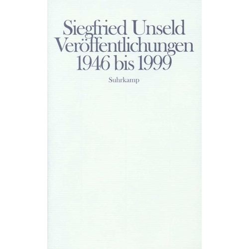 Veröffentlichungen 1946 bis 1999 - Siegfried Unseld, Leinen