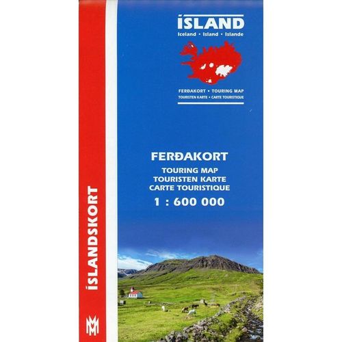 Islandskort / Island Touristen-Karte. Island Ferdakort. Iceland Touring Map. Islande carte touristique, Karte (im Sinne von Landkarte)