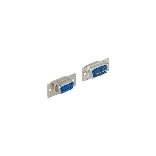 Steckverbinder Sub-D 9Pin Buchse, Lötversion, Stecker silber, frei belegbar