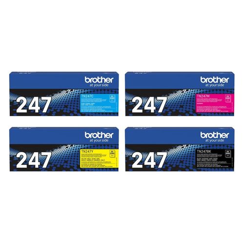 Brother Original TN-247 Jumbo Toner - 4er Multipack (TN247C, TN247M, TN247Y, TN247BK)