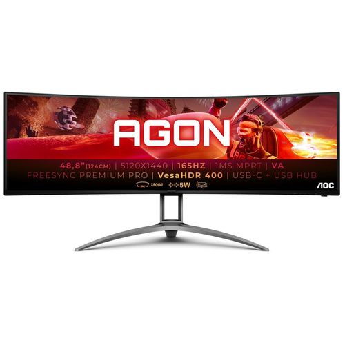 AOC AGON AG493UCX2 Curved Gaming Monitor 124 cm (49 Zoll)