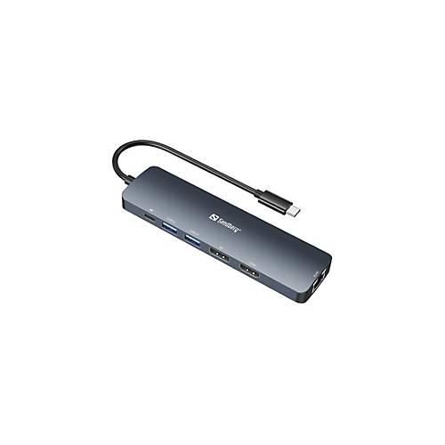 Sandberg - Dockingstation - USB-C - HDMI, DP - 100Mb LAN