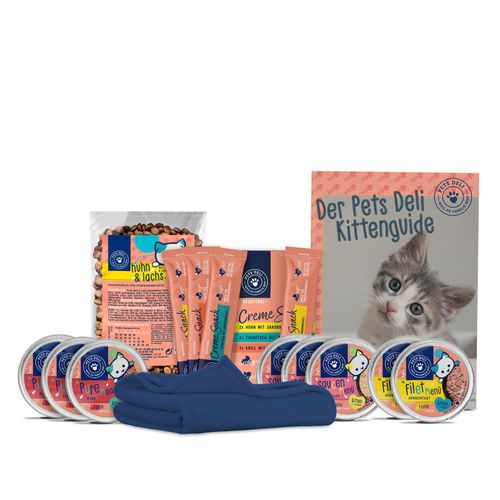 Katzenfutter Kennenlernbox Kittenzuwachs - 890g ✓ getreidefrei & zuckerfrei ✓ Kitten von Pets Deli