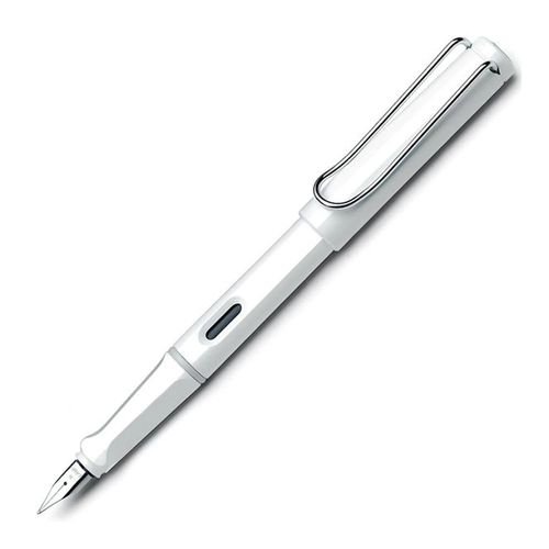 Lamy Safari Füllhalter Weiß 019 aus robustem Kunststoff - Weiß,Mittlere Feder (M)