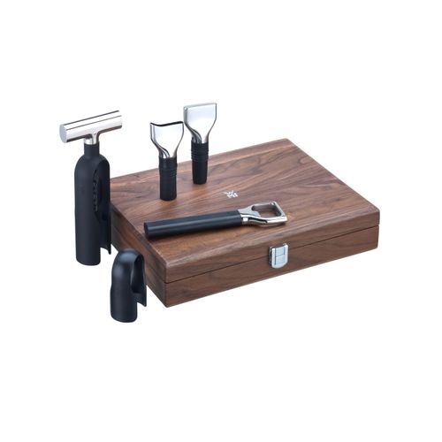 WMF Flaschenöffner »Korkenzieher Set, 5-teilig, Walnuss«