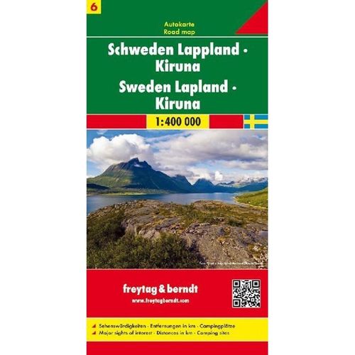 Freytag & Berndt Autokarte Schweden Lappland - Kiruna. Sverige, Lappland. Zweden, Lapland, Karte (im Sinne von Landkarte)