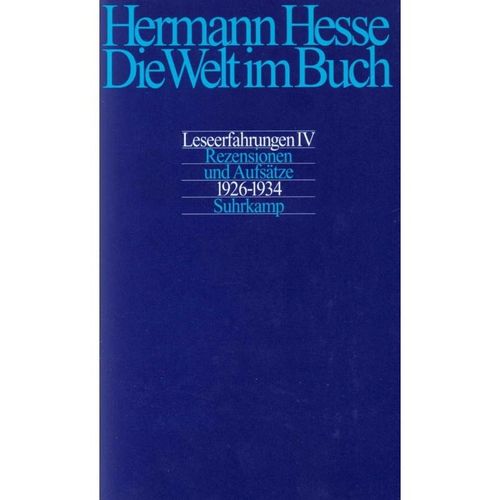 Rezensionen und Aufsätze aus den Jahren 1926-1934 - Hermann Hesse, Leinen
