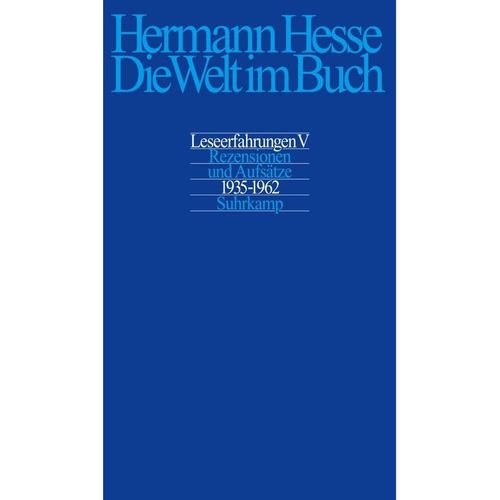 Rezensionen und Aufsätze aus den Jahren 1935-1962 - Hermann Hesse, Leinen
