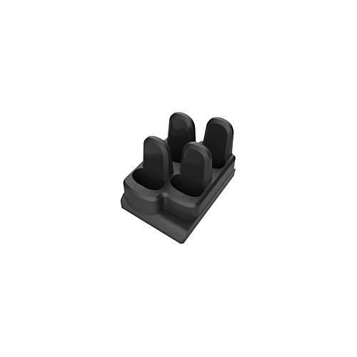 Zebra 4-Slot Device Cradle Adapter Cup - Ladestation für Barcode-Scanner - Ausgangsanschlüsse: 4 - schwarz - für Zebra CS60, CS6080, CS60-HC