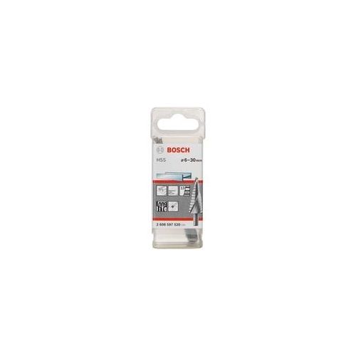 HSS-Stufenbohrer, Ø 6mm - Ø 30mm 13 Stufen, mit Spiralnut