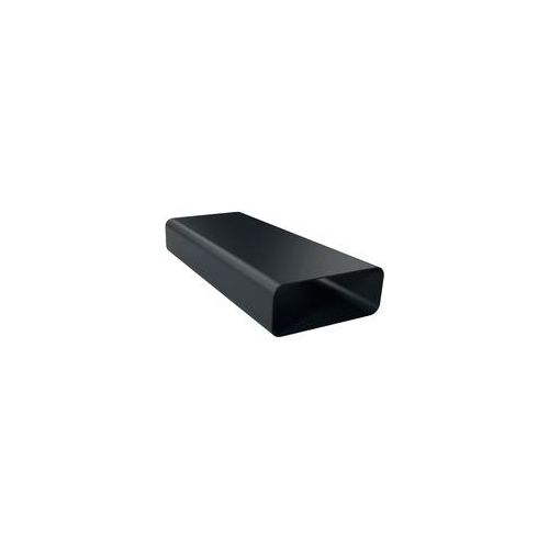 Flachkanalstück HEZ9VDSM1, 50cm, Rohr schwarz, gerade, männlich