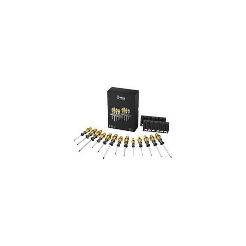 Schraubendreher Satz Big Pack 900 schwarz/gelb, Kraftform-Griff, Schlagkappe
