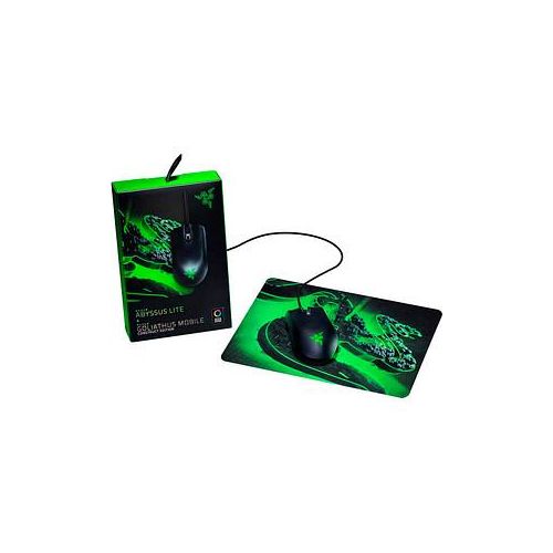 RAZER Abyssus Lite + Goliathus Mobile Mousepad Maus kabelgebunden schwarz