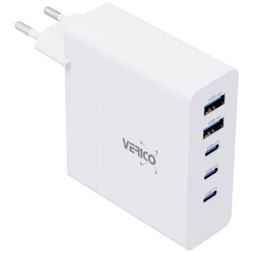 Verico Mojo 140W GaN 5 USB-Ladegerät 140 W Steckdose Ausgangsstrom (max.) 3250 mA Anzahl Ausgänge: 5 x USB, USB-C®