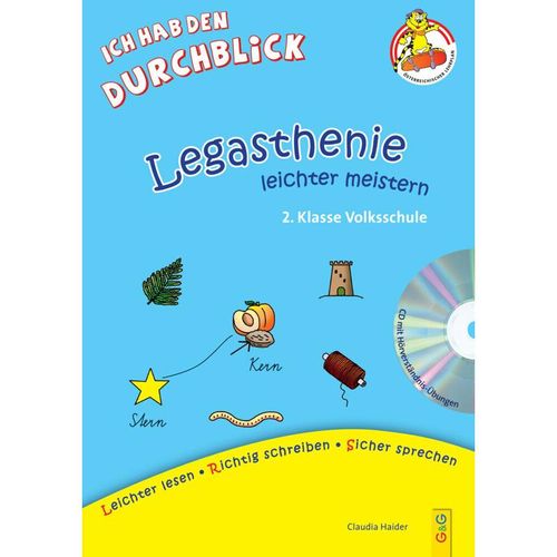 Legasthenie leichter meistern / Legasthenie leichter meistern - 2. Klasse Volksschule mit CD - Claudia Haider, Kartoniert (TB)