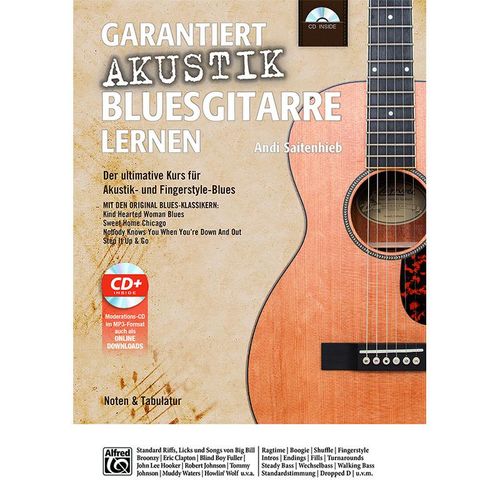 Garantiert Akustik Bluesgitarre lernen, m. 1 CD-ROM - Andi Saitenhieb, Kartoniert (TB)