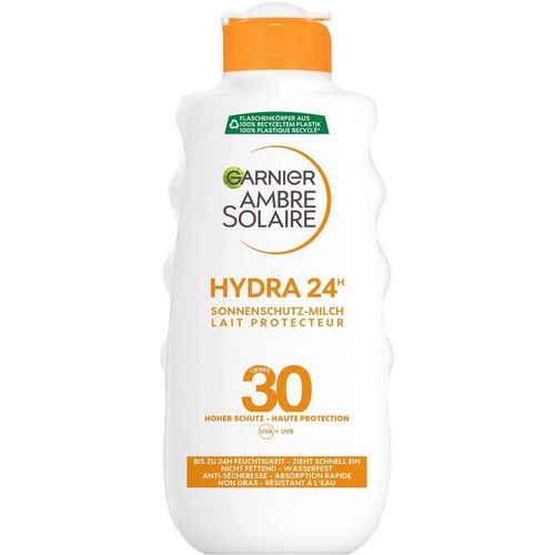 GARNIER Sonnenschutzmilch Garnier Hydra 24h Sonnenschutz-Milch LSF 30, weiß