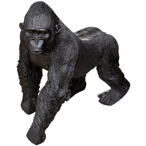 Gorilla-Statuette - Kunstharz - schwarz - H22 -5 cm Atmosphera Schwarz