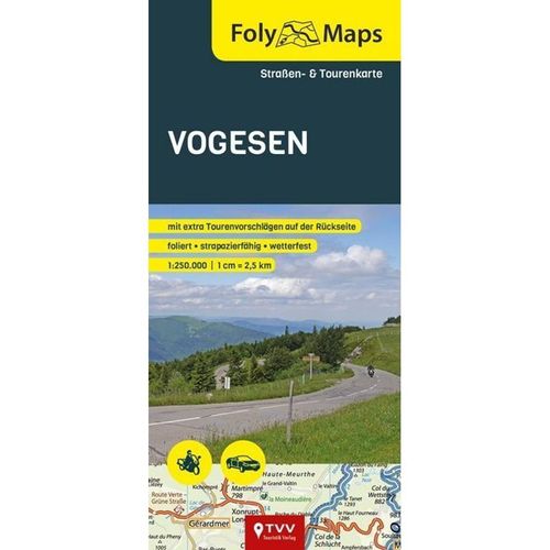FolyMaps Vogesen 1:250 000, Karte (im Sinne von Landkarte)