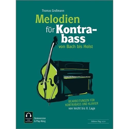 Melodien für Kontrabass - von Bach bis Holst - Melodien für Kontrabass - von Bach bis Holst, Kartoniert (TB)