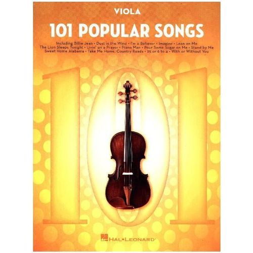 101 Popular Songs / 101 Popular Songs -For Viola-, Kartoniert (TB)