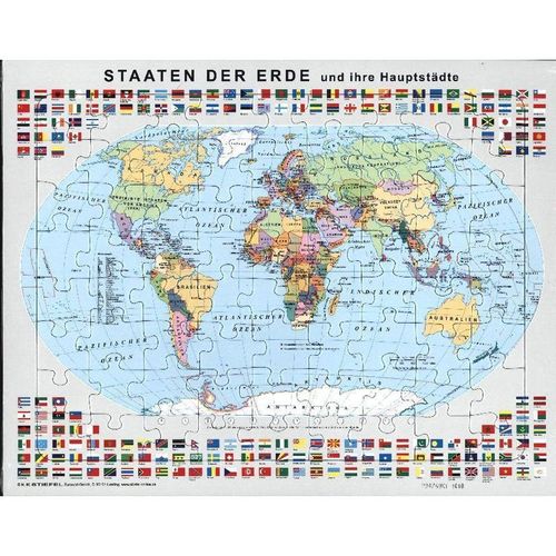 Lernpuzzle Staaten der Erde