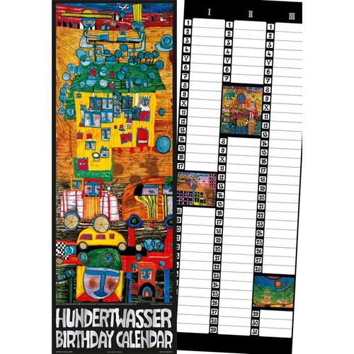 Hundertwasser Birthday Calendar